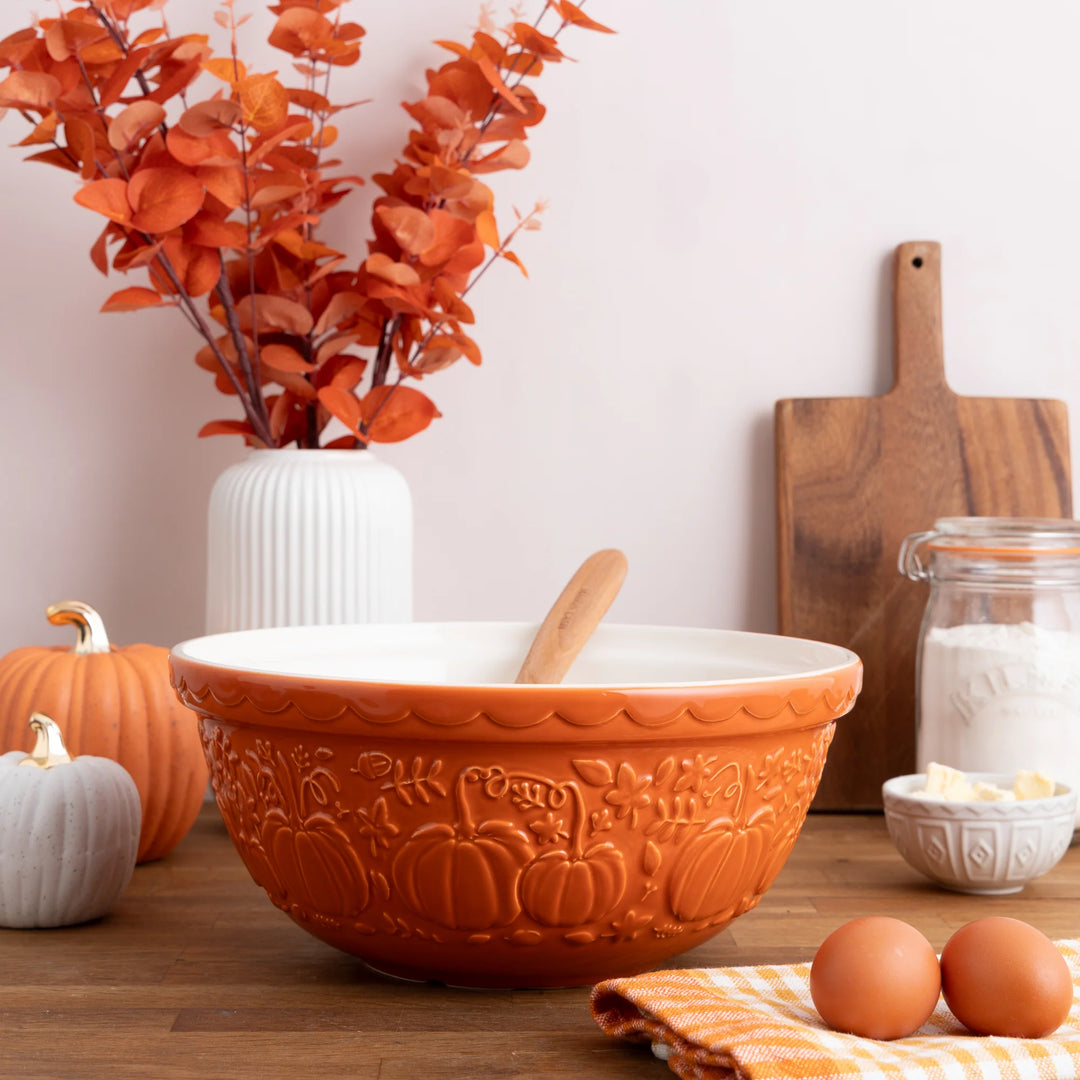 Mason Cash Pumpkin S12 Mixing Bowl, 4.25 Qt.