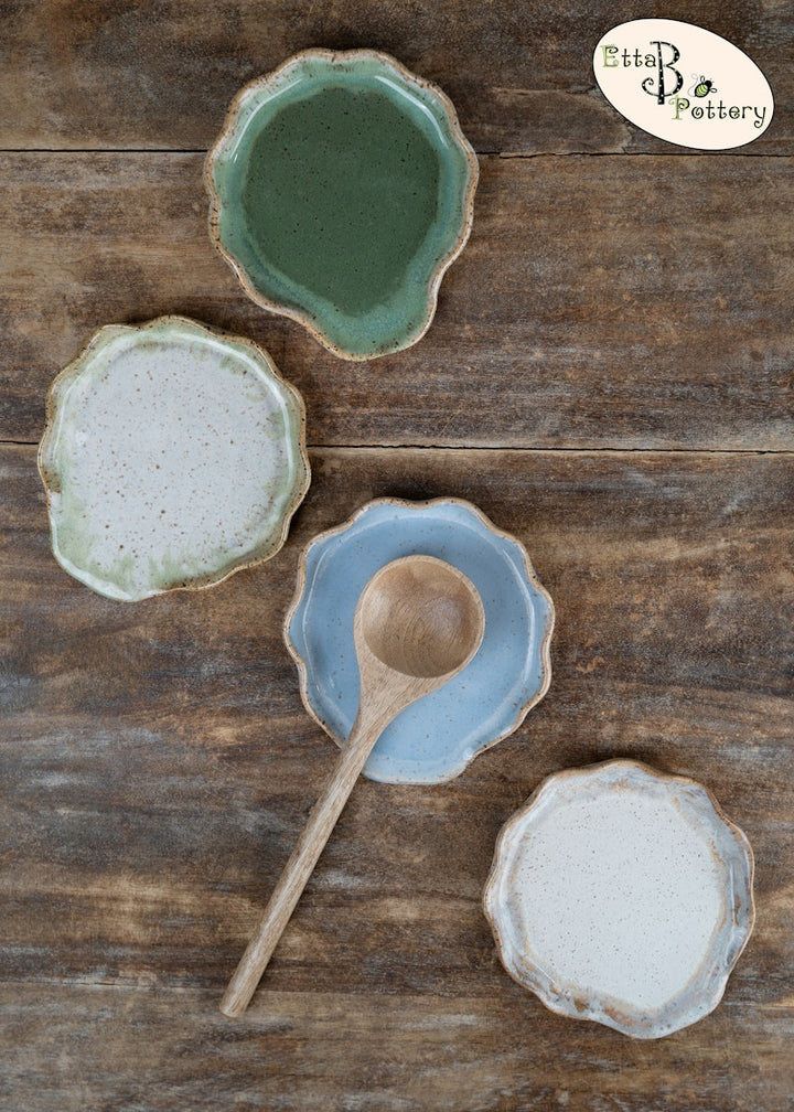 Etta B Pottery Ruffled Spoon Rest