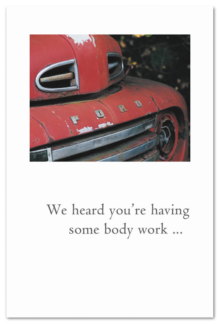 Red Ford Truck Feel Better Card