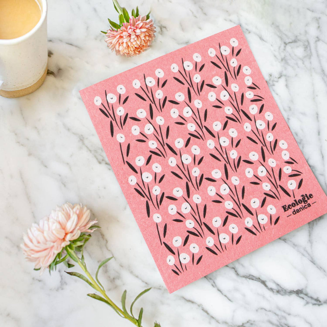 Ecologie - Bouquet Pink Swedish Dishcloth