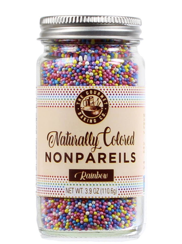 Naturally Colored Rainbow Nonpareils 3.9oz