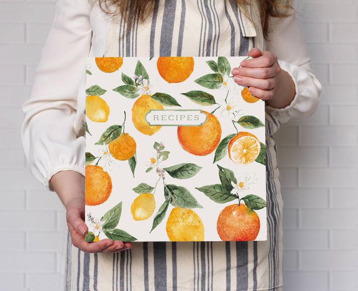 3-Ring Recipe Binder in Citrus