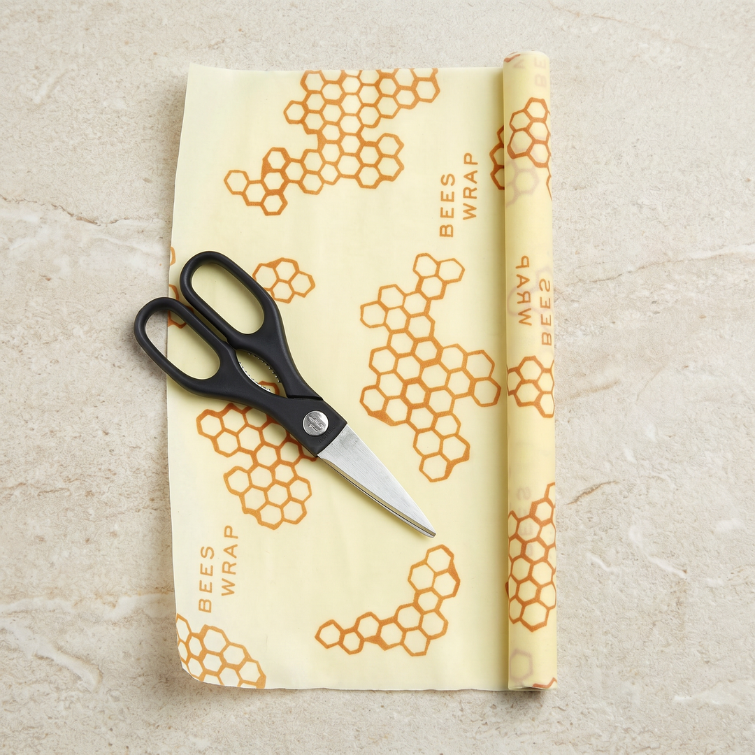 Beeswax Food Wrap Roll - Honeycomb Print
