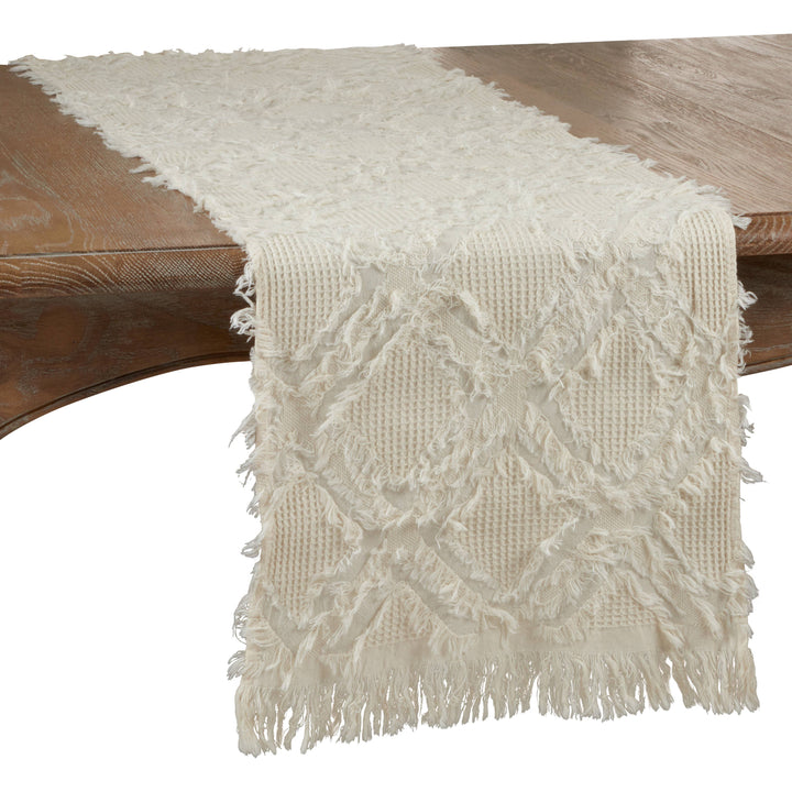 Fringe Waffle Weave Runner