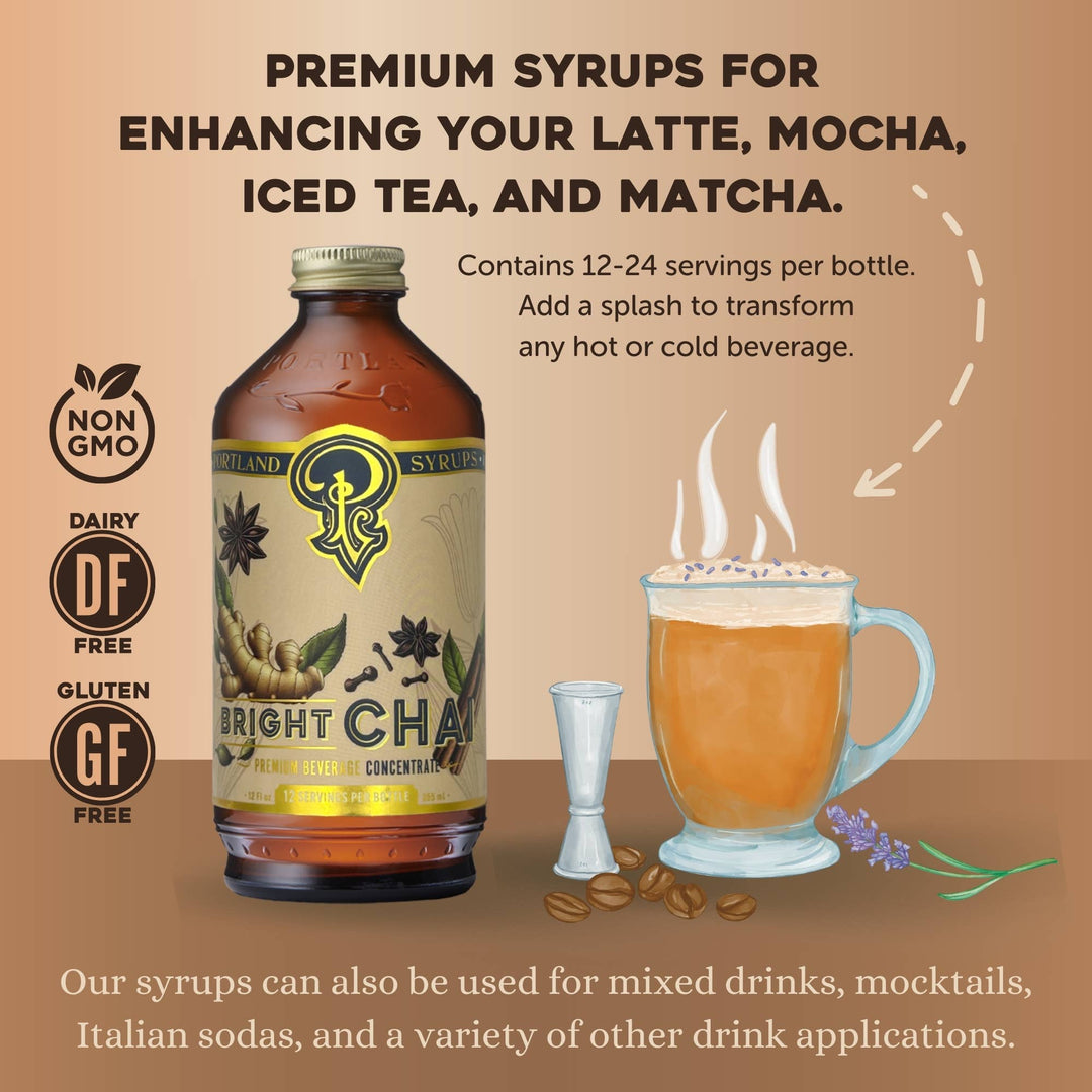 Bright Chai Syrup 12oz
