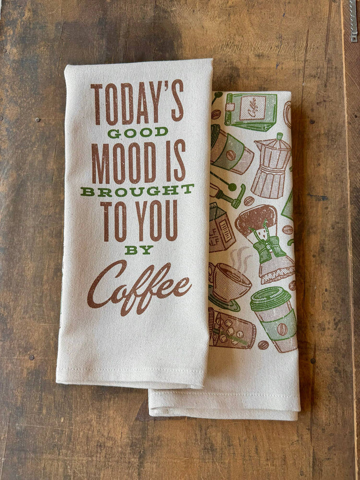 Today's Good Mood....Coffee Kitchen Towel
