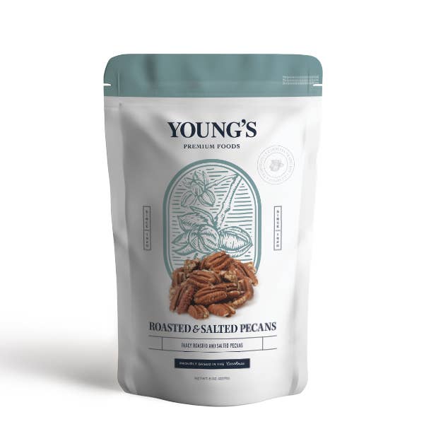 Roasted & Salted Pecans Pouches, 3.5oz