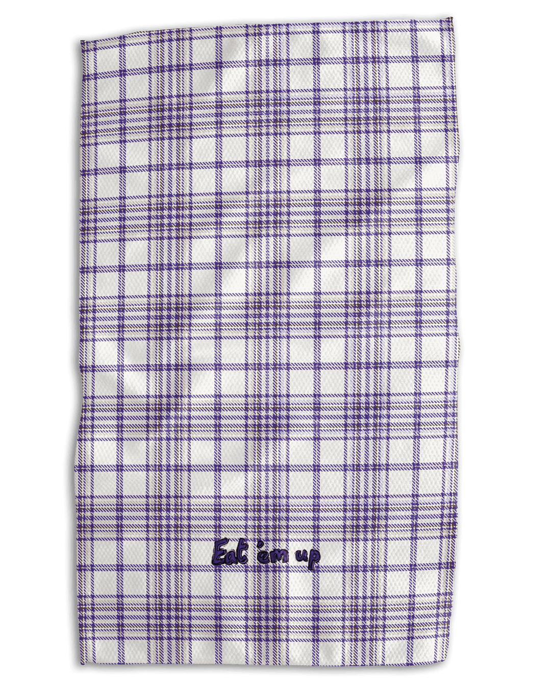 Off Eat 'Em Up Plaid Kansas State Kitchen Towel