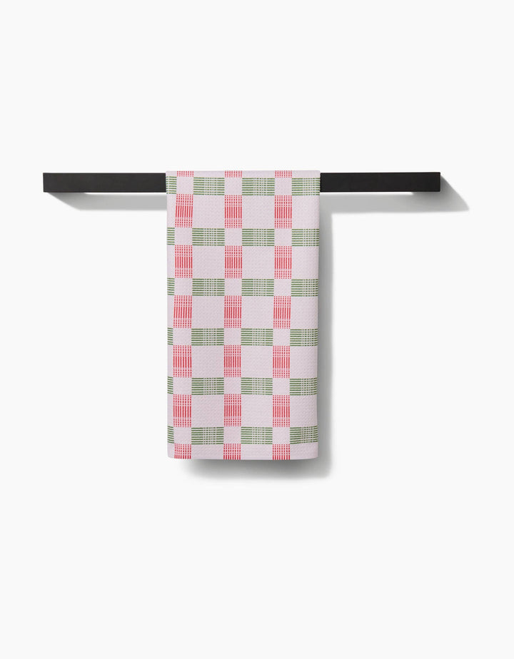 Be Merry Plaid Kitchen Tea Towel