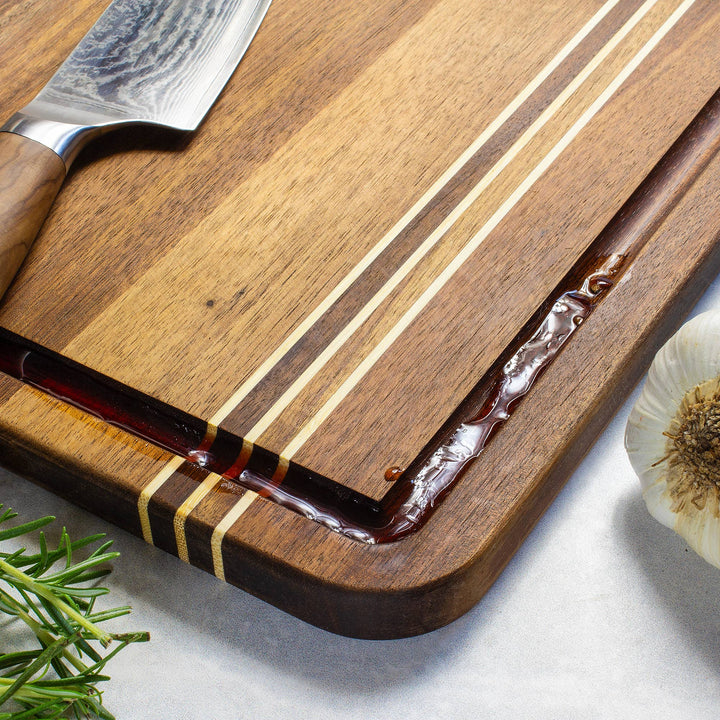 Rock & Branch® Acacia Wood Cutting Board with Juice Groove