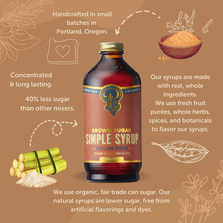 Brown Sugar Simple Syrup, 12oz