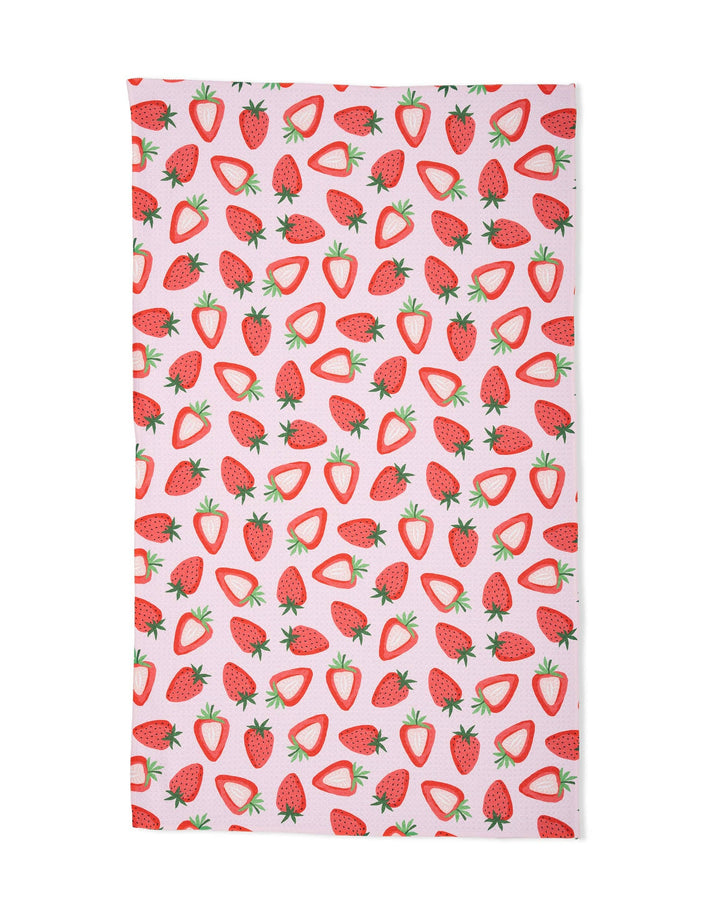 Sweet Strawberry Kitchen Tea Towel