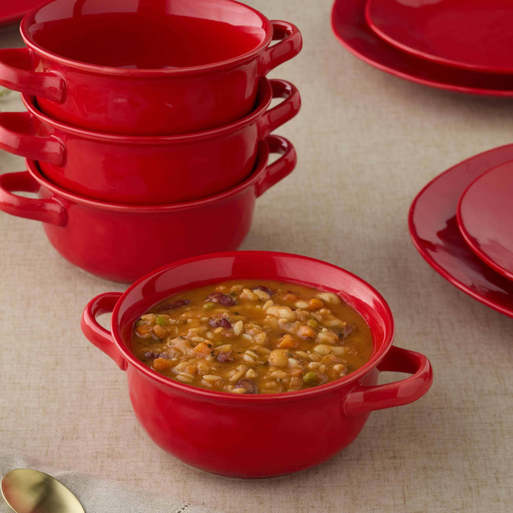Berry Red Soup Crock