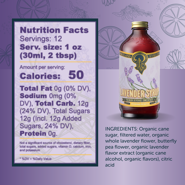 Lavender Syrup, 12oz