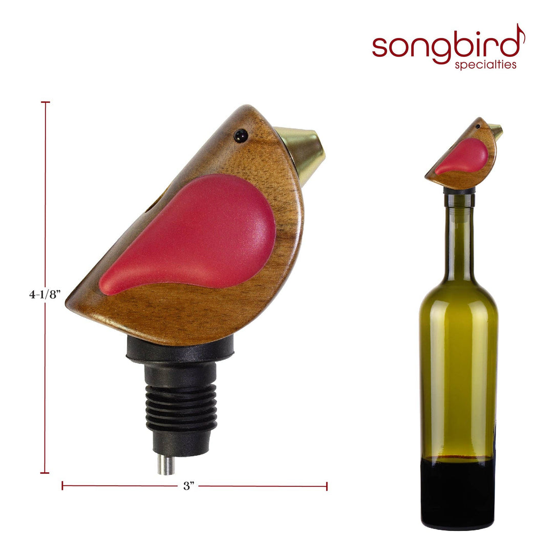 Songbird Specialties® Wine Bottle Pourer, Red