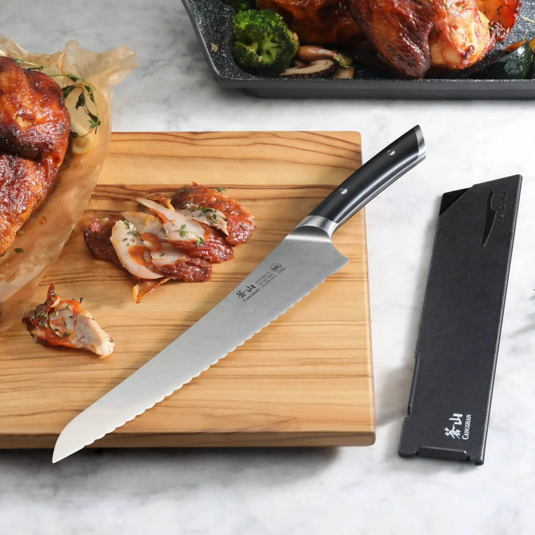 Helena Series 9" Offset Deli Knife with Sheath