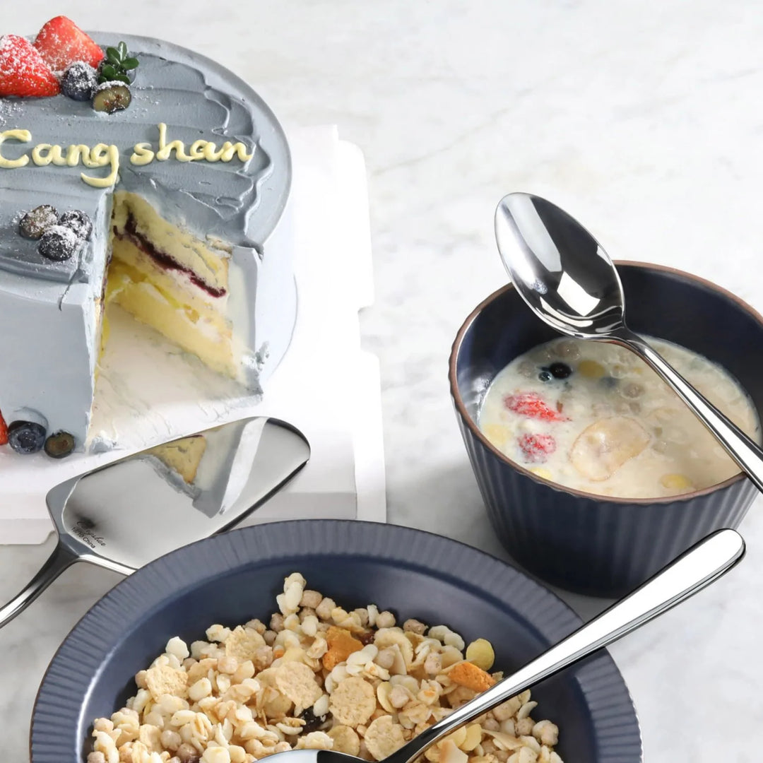 Rain II Series Stainless Steel Forged Serving Spoon