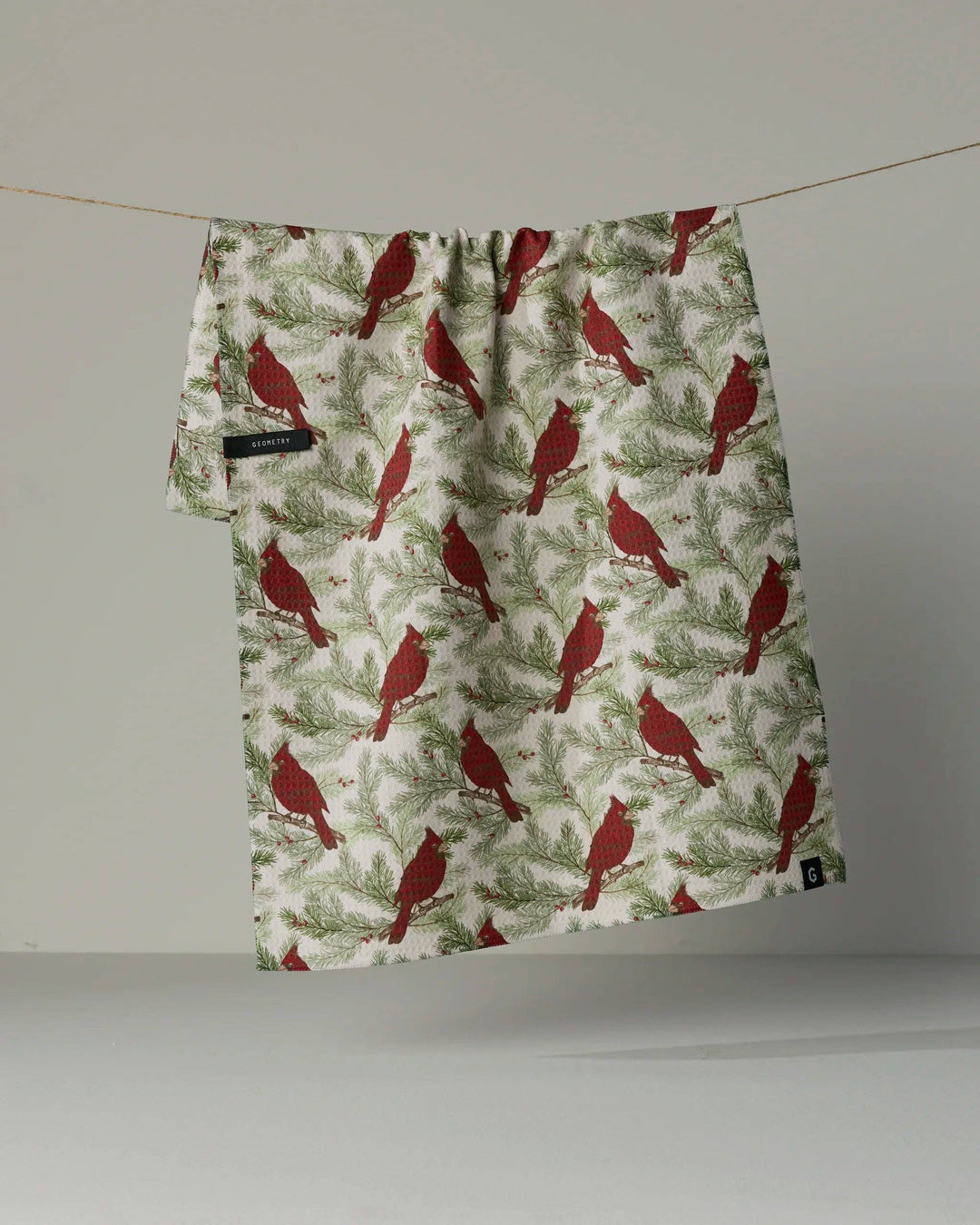 Winter Crimson Luxe Kitchen Towel - Holiday 2026