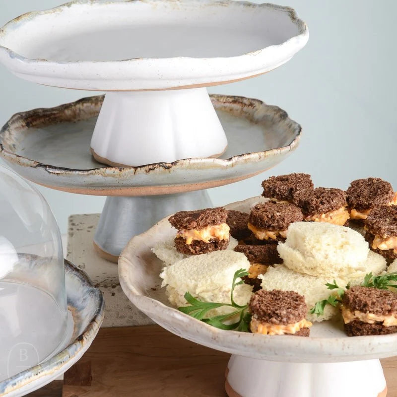 Etta B Pottery Cake Stand