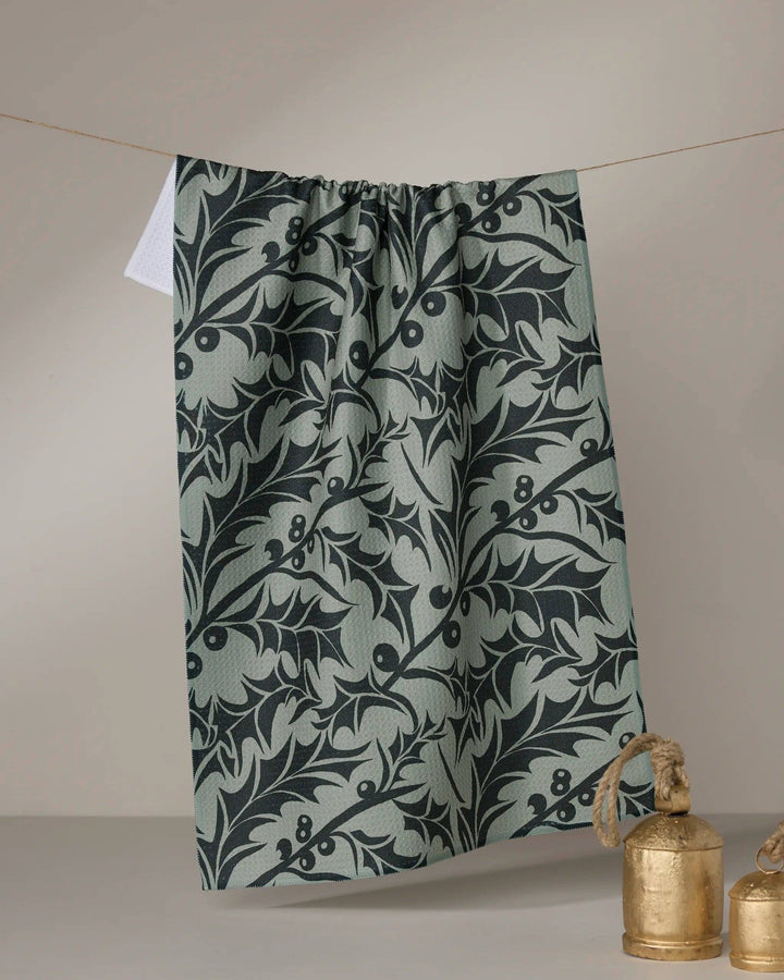 Winter Foliage Kitchen Tea Towel