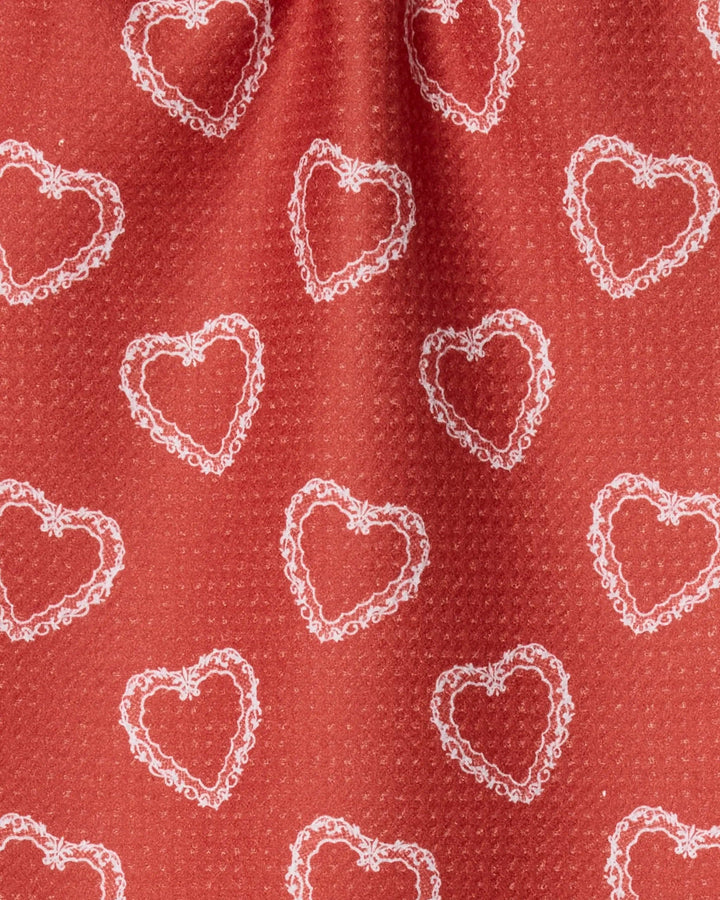 Soft Heart Scarlet Bar Towel