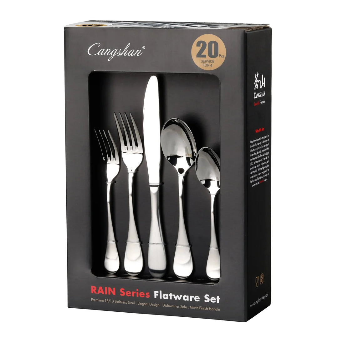 Rain 20 Piece Flatware Set