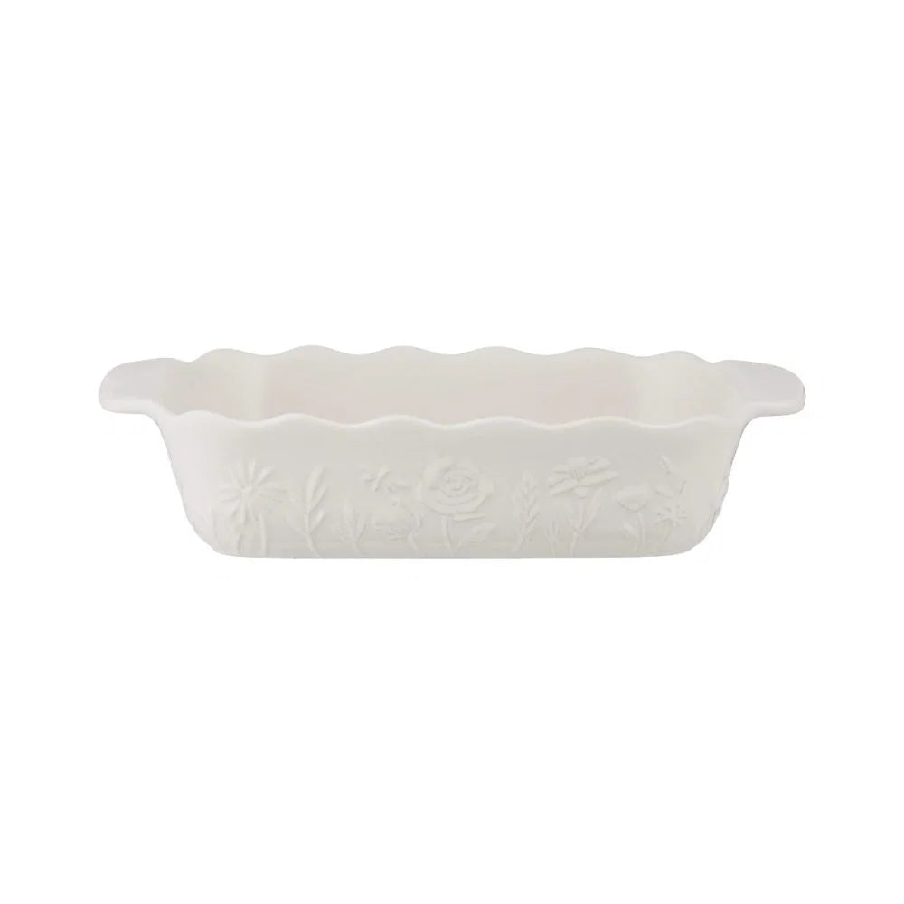 In the Meadow Medium Rectangular Baker Cream