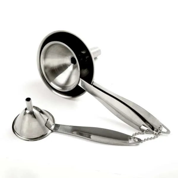 Stainless Steel Funnels, Set of 3