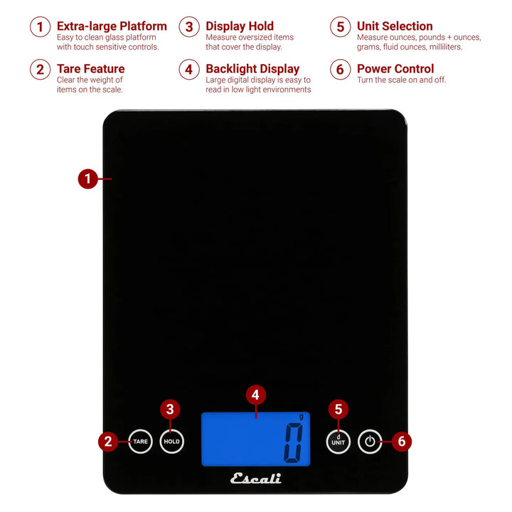 Escali Arti-Glass XL Kitchen Scale