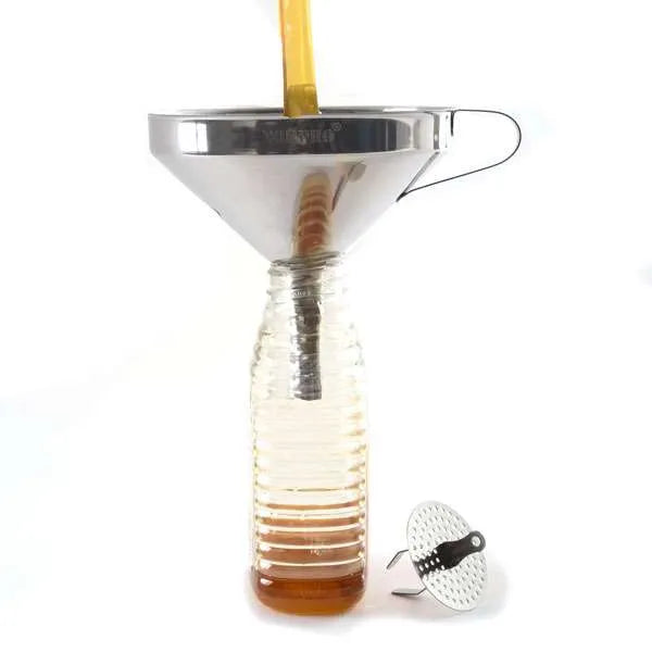 Stainless Steel Funnel with Removable Strainer