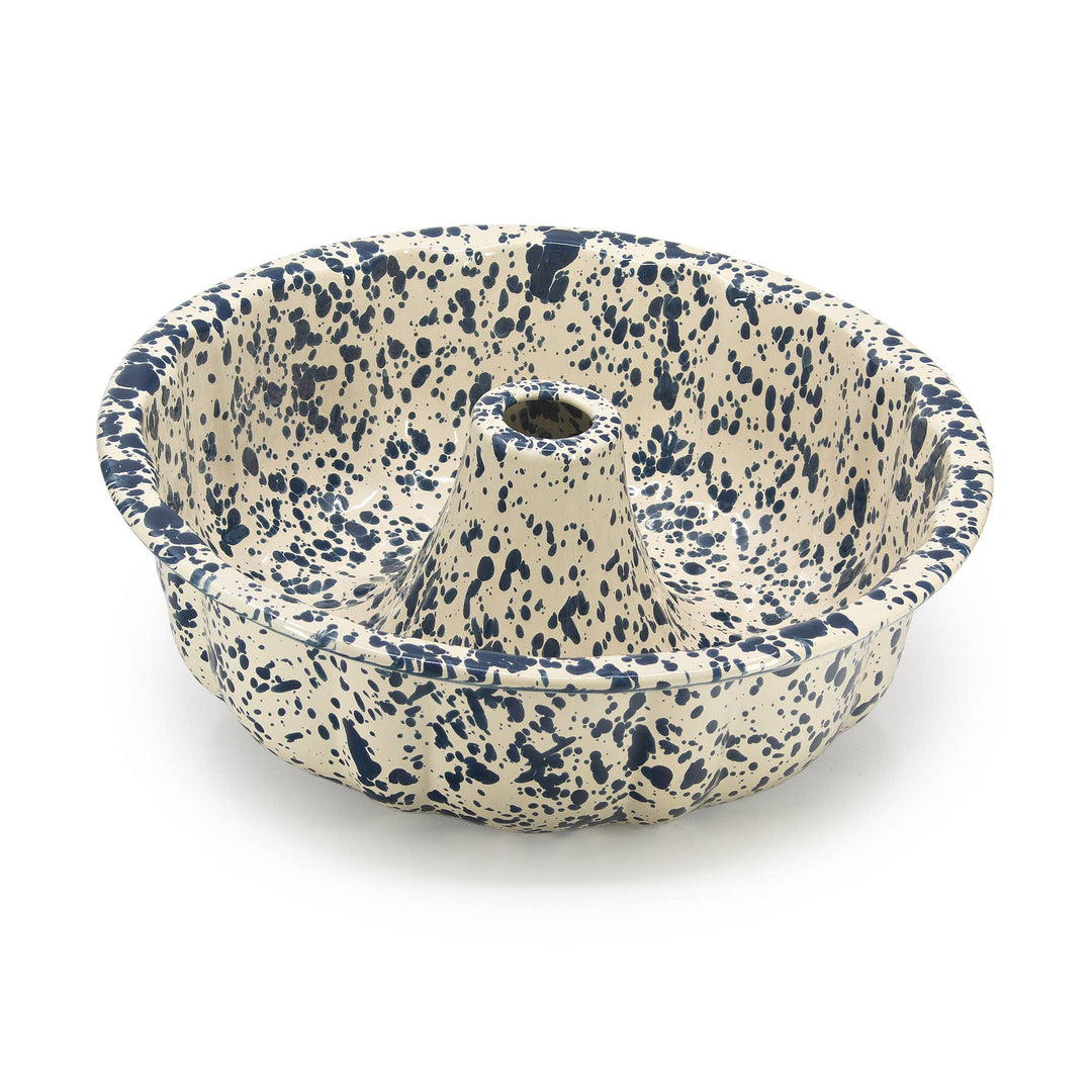 Splatter Enamelware Bundt Pan
