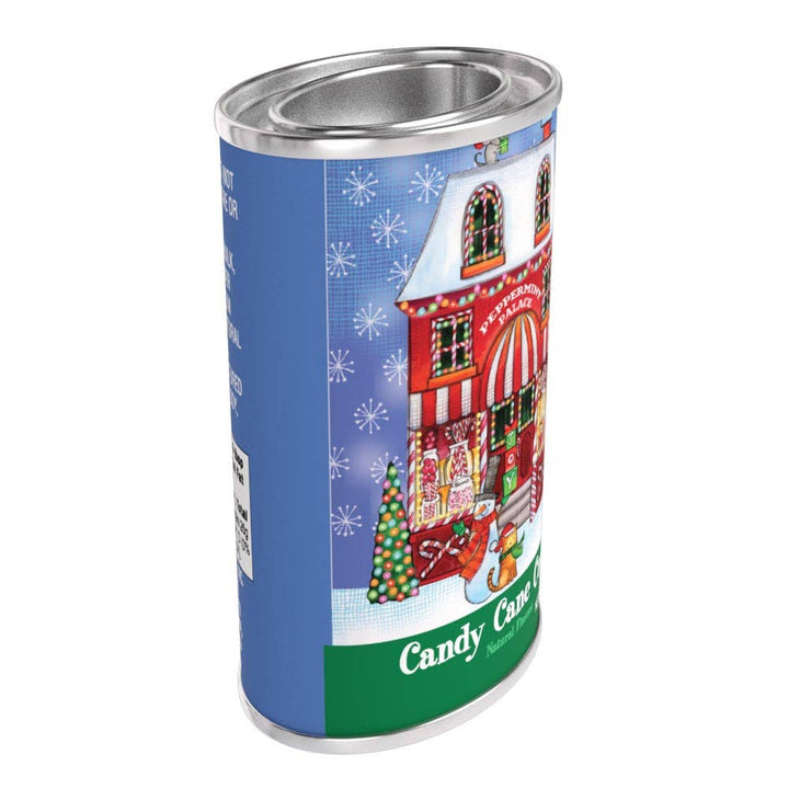 Snow Village Candy Cane Cocoa Tin