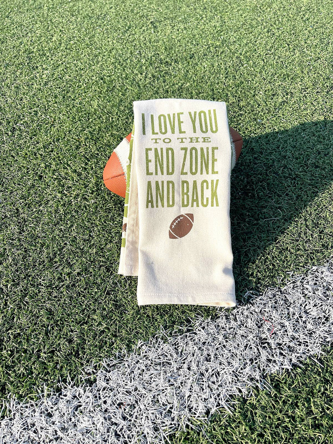 I Love You To The End Zone And Back Kitchen Towel