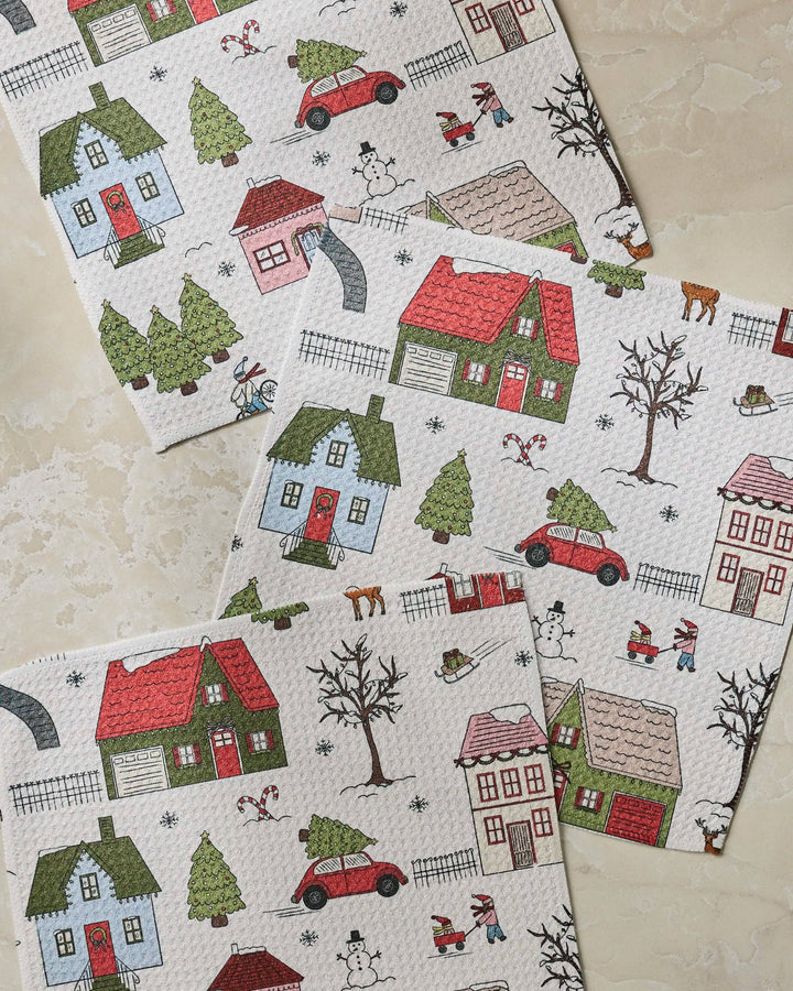 Winter Village Dishcloth Set - Holiday 2026