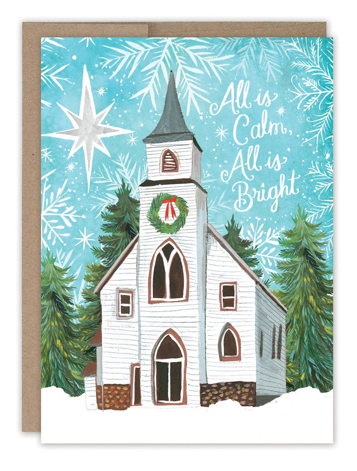 Calm & Bright Church Boxed Holiday Cards - Set of 10