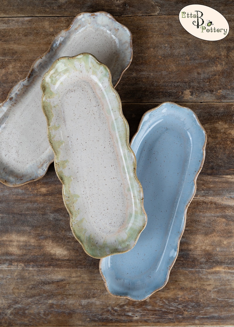 Etta B Pottery Snack Tray