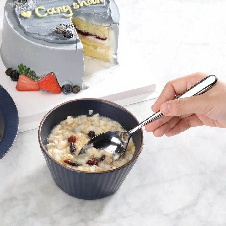 Rain II Series Stainless Steel Forged Serving Spoon