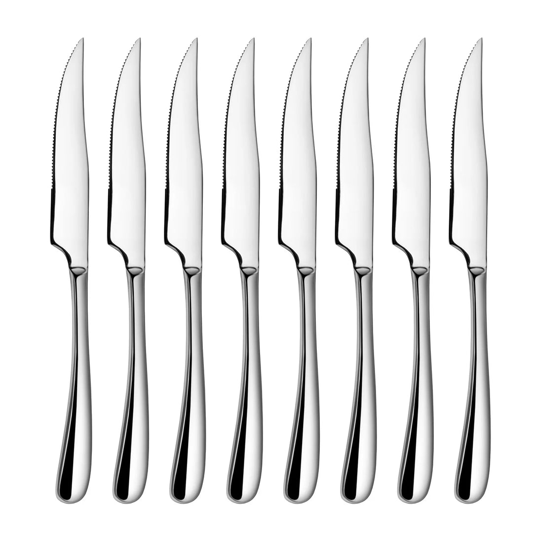 Cangshan 8-Piece Forged Steak Knife Set, 420 Stainless Steel in Bamboo Storage Box