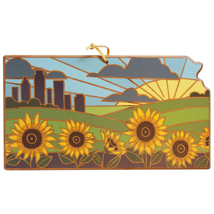 Kansas Cutting Board with Artwork by Summer Stokes