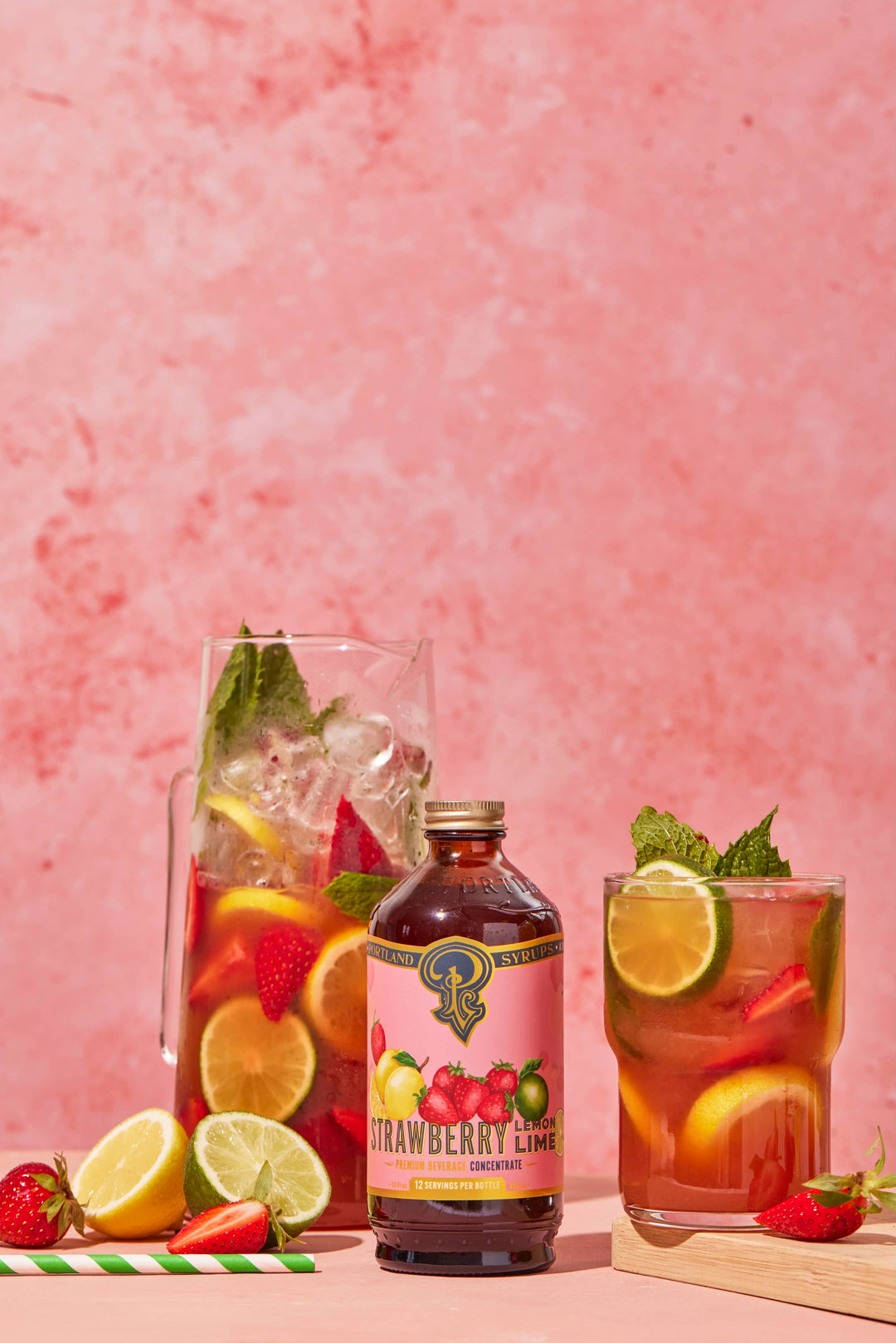 Strawberry Lemon Lime Syrup, 12oz