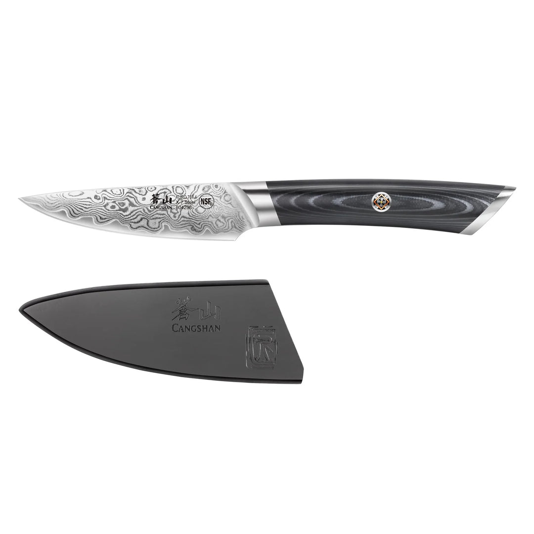Kuro Series 3.5" Pairing Knife with Sheath