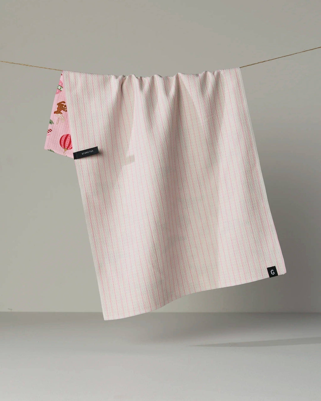 Pink Tidings Luxe Kitchen Towel - Holiday 2026