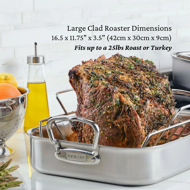 Provisions: 16.5-inch Classic Clad Roaster with Rack