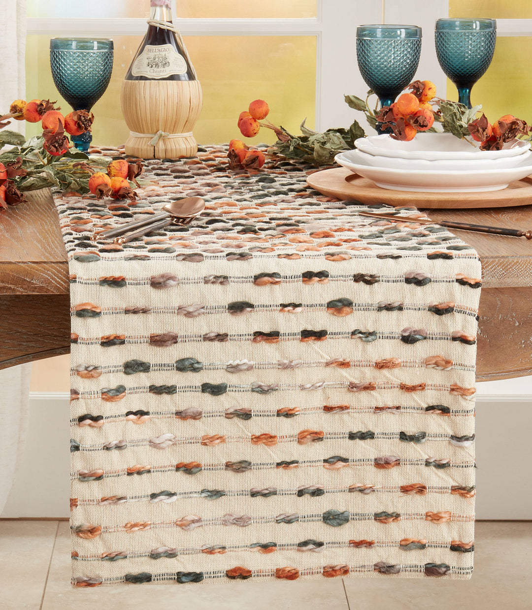 Striped Woven Runner - Multicolor Stripes