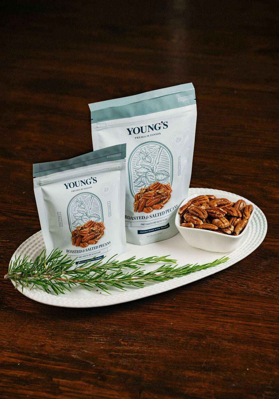 Roasted & Salted Pecans Pouches, 3.5oz