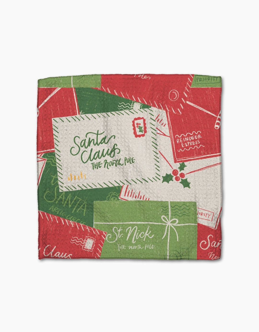 Christmas Letter Pile Dishcloth Set