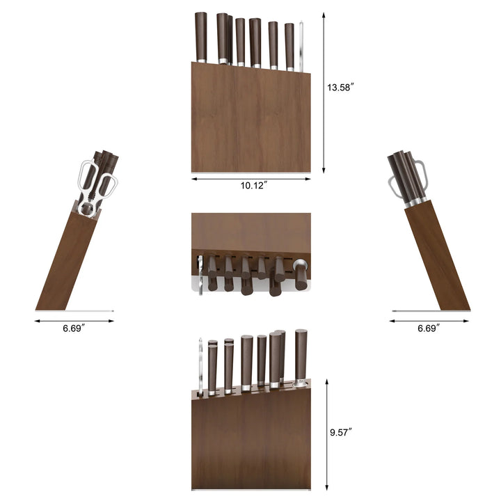 Haku Series 12-Piece Hua Knife Block Set