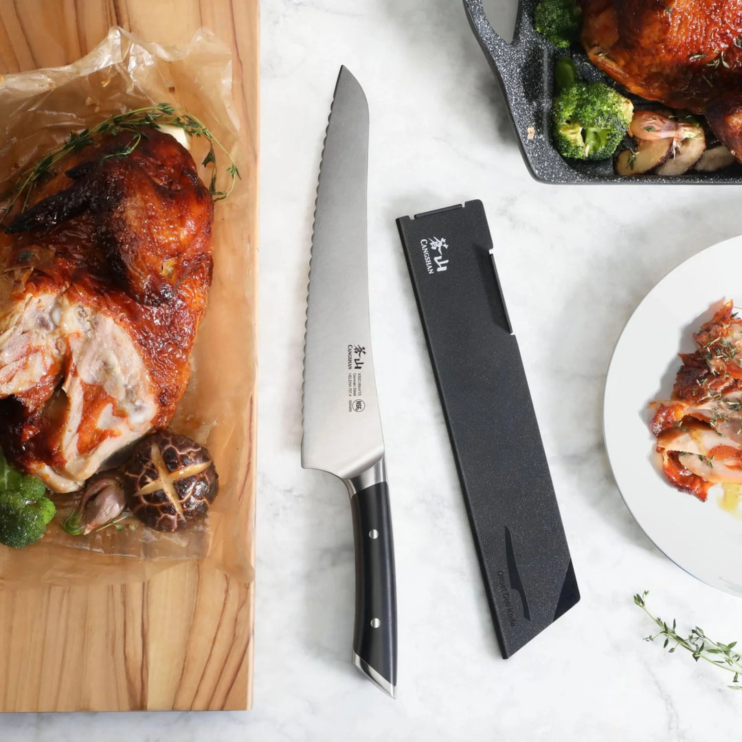 Helena Series 9" Offset Deli Knife with Sheath