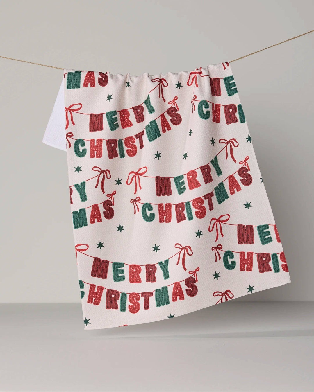 Christmas Banner Tea Towel - Holiday 2026