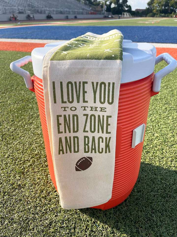 I Love You To The End Zone And Back Kitchen Towel
